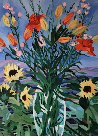 A painting of flowers in a vase
AI-generated content may be incorrect.