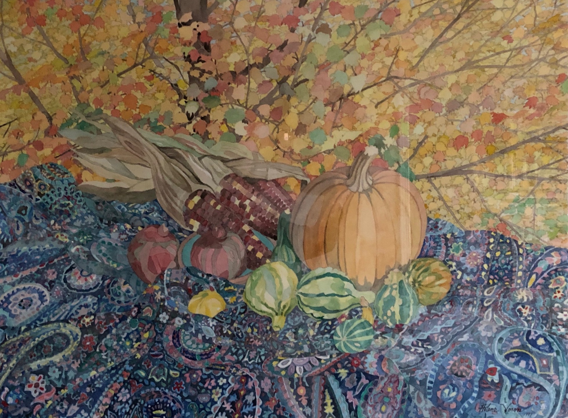 A painting of vegetables on a table

AI-generated content may be incorrect.