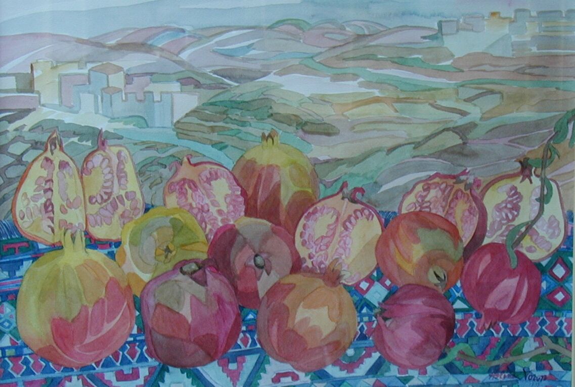 A group of pomegranates on a table

AI-generated content may be incorrect.